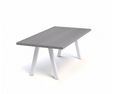 eettafel betonlook lichtgrijs HPL